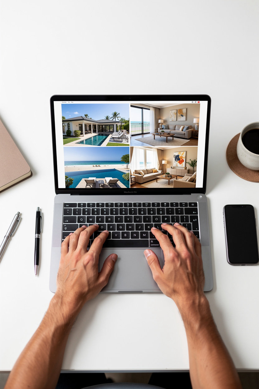 Smart Oasis Holiday Homes in Dubai luxury villa with pool and modern furnishings